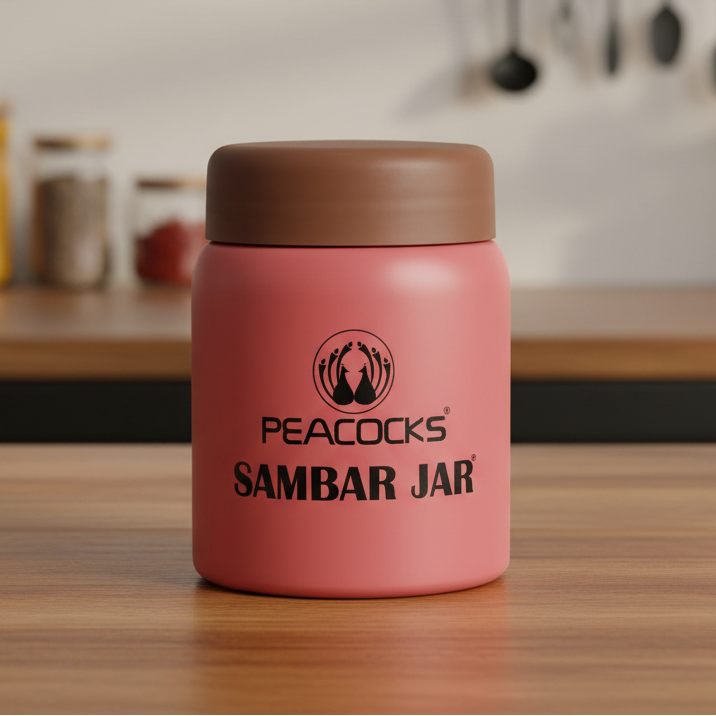 PE Birds Mango Sambar Jar 220ml Thermal Vacuum Insulated Food Jar