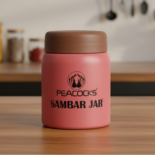 PE Birds Mango Sambar Jar 220ml Thermal Vacuum Insulated Food Jar
