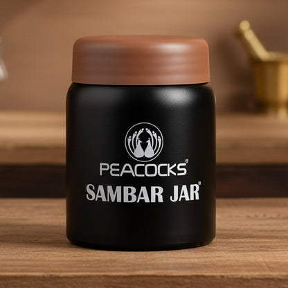 PE Birds Mango Sambar Jar 220ml Thermal Vacuum Insulated Food Jar
