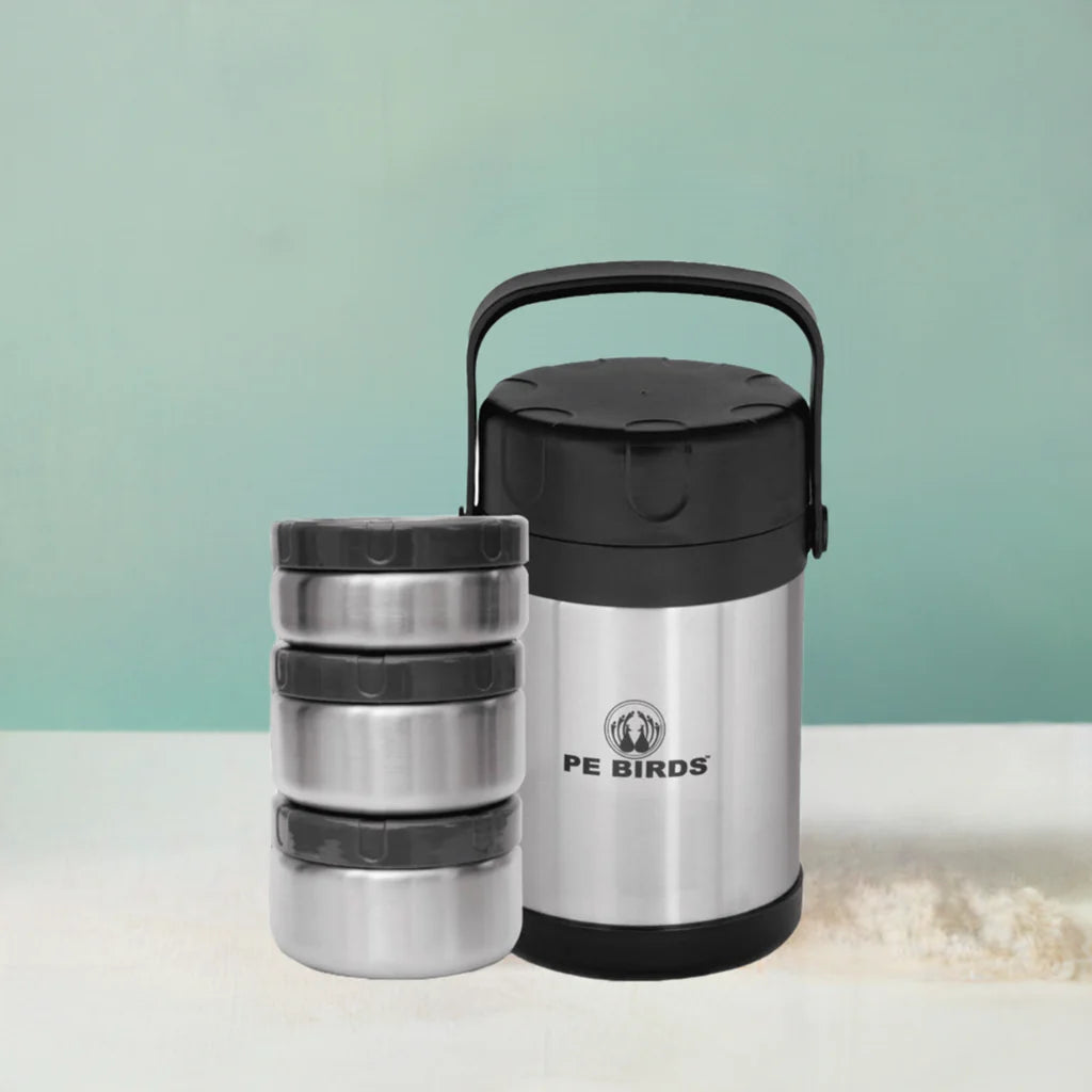 PE Birds Nutri Pack Vacuum Insulated Lunch Box Set Of 3