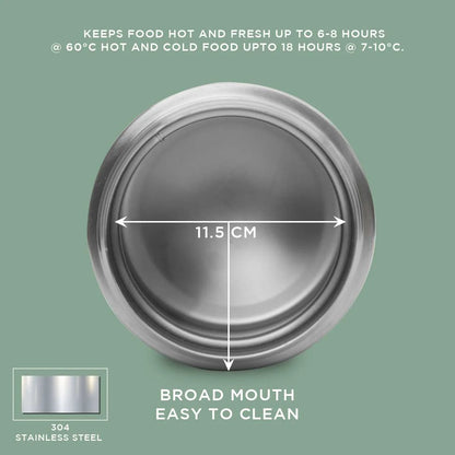 PE Birds Sambar Jar Stainless Steel Vacuum Insulated 1000ml