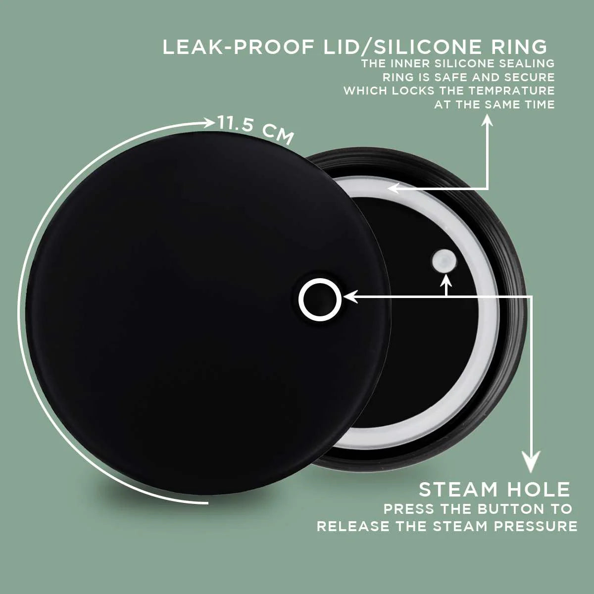 PE Birds Sambar Jar Stainless Steel Vacuum Insulated 1000ml