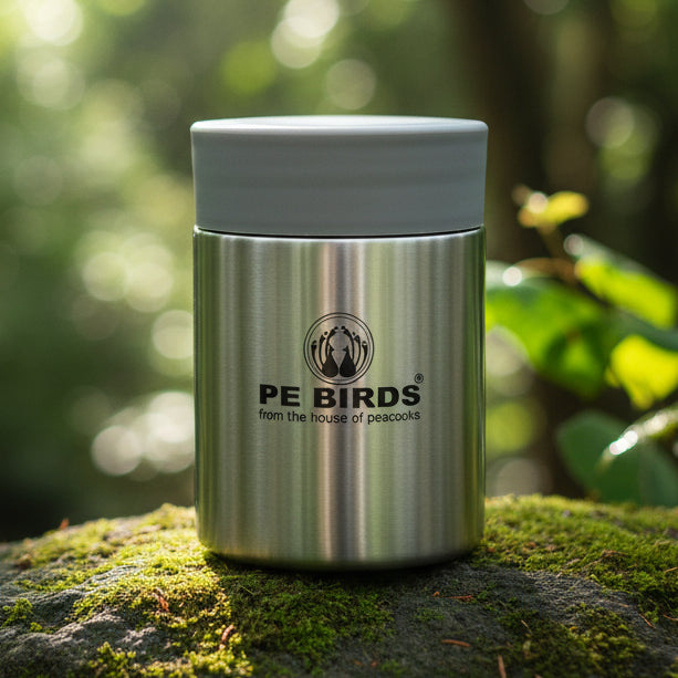 PE Birds Galaxy Sambar Jar 280ml Thermal Vacuum Insulated Food Container