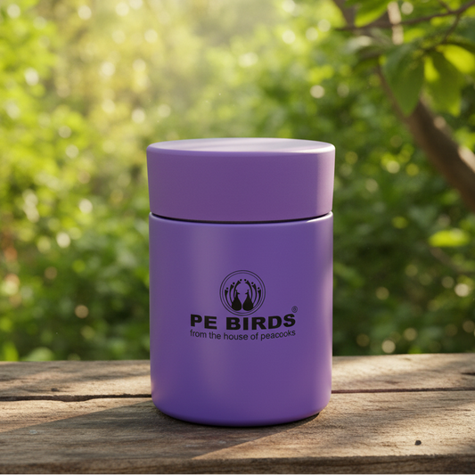 PE Birds Galaxy Sambar Jar 180ml Thermal Vacuum Insulated Food Container