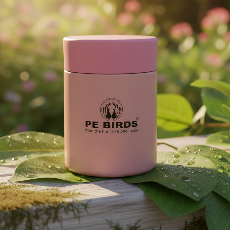 PE Birds Galaxy Sambar Jar 180ml Thermal Vacuum Insulated Food Container