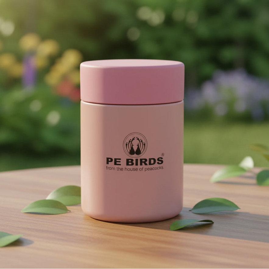 PE Birds Galaxy Sambar Jar 280ml Thermal Vacuum Insulated Food Container