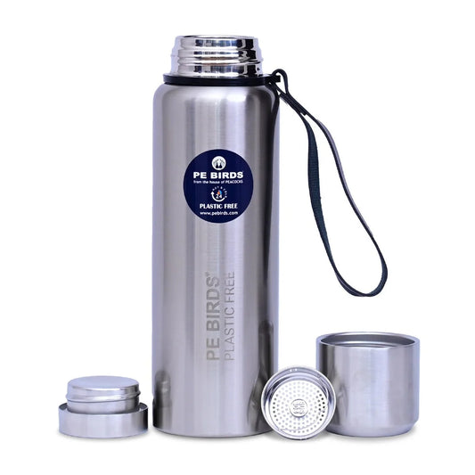 PE Birds Steel-O-Steel 750ml Thermal Vacuum Flask with Steel Cap