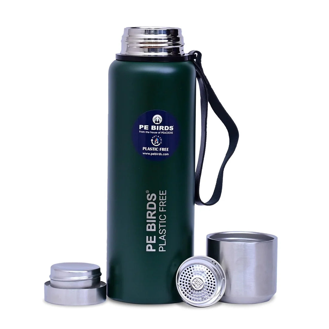 PE Birds Steel-O-Steel 500ml Thermal Vacuum Flask with Steel Cap