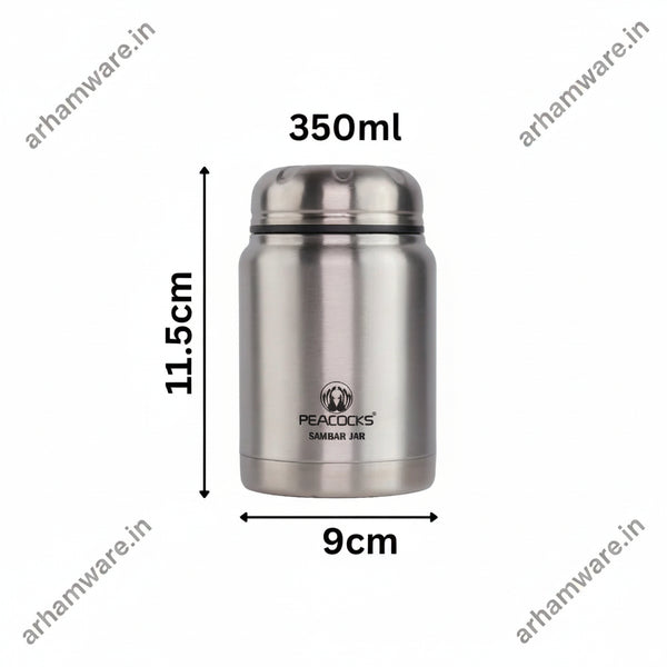 PE Birds Sambar Jar Pluto 350ml Thermal Vacuum Insulated Food Container