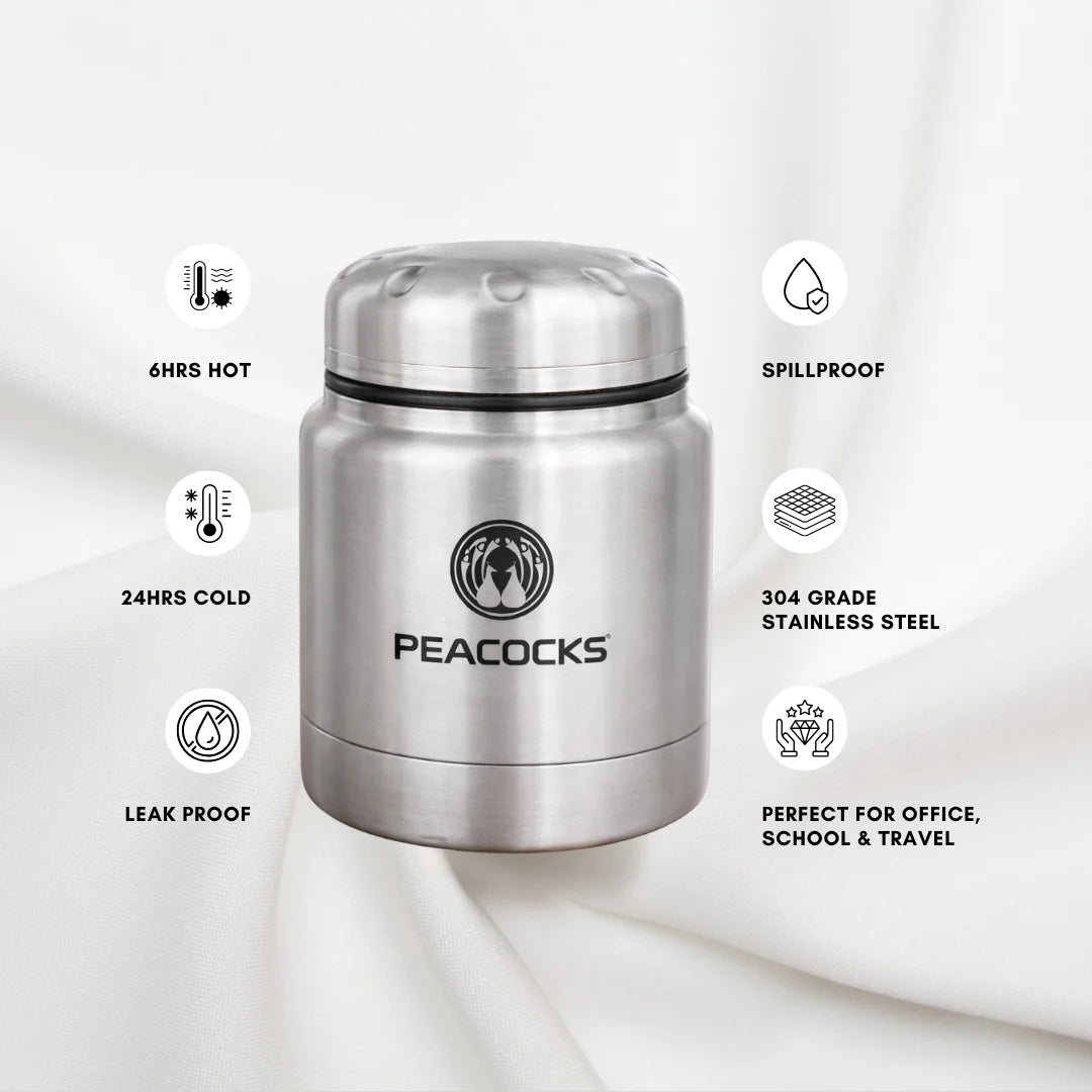 PE Birds Sambar Jar Pluto 350ml Thermal Vacuum Insulated Food Container