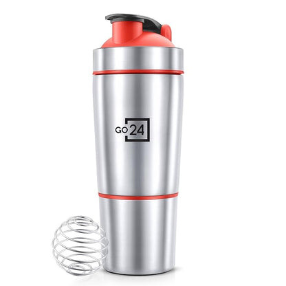 Pexpo Kinetic Shaker 900 Stainless Steel Protein Shaker with Extra Compartment