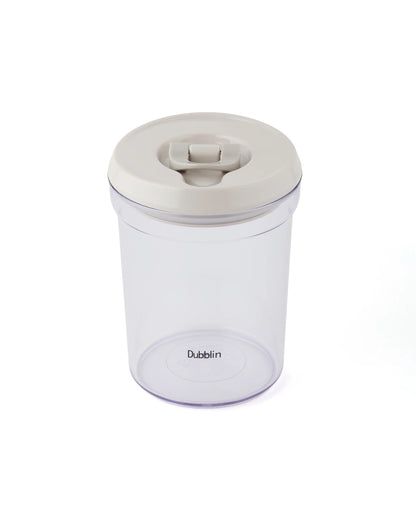 Dubblin Smart Lock Jar Round Kitchen Storage Container