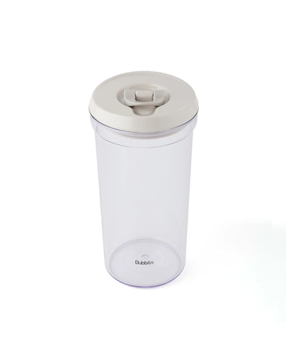 Dubblin Smart Lock Jar Round Kitchen Storage Container