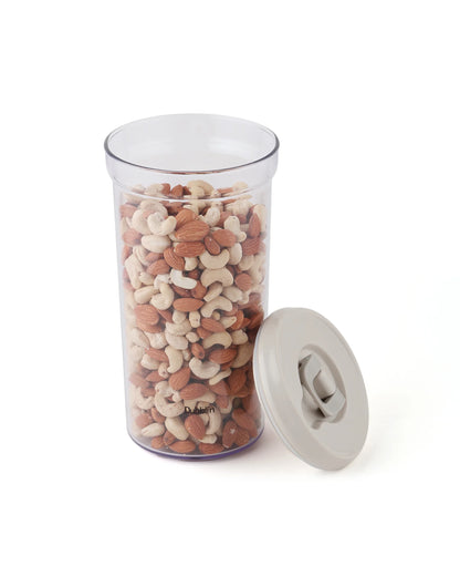 Dubblin Smart Lock Jar Round Kitchen Storage Container