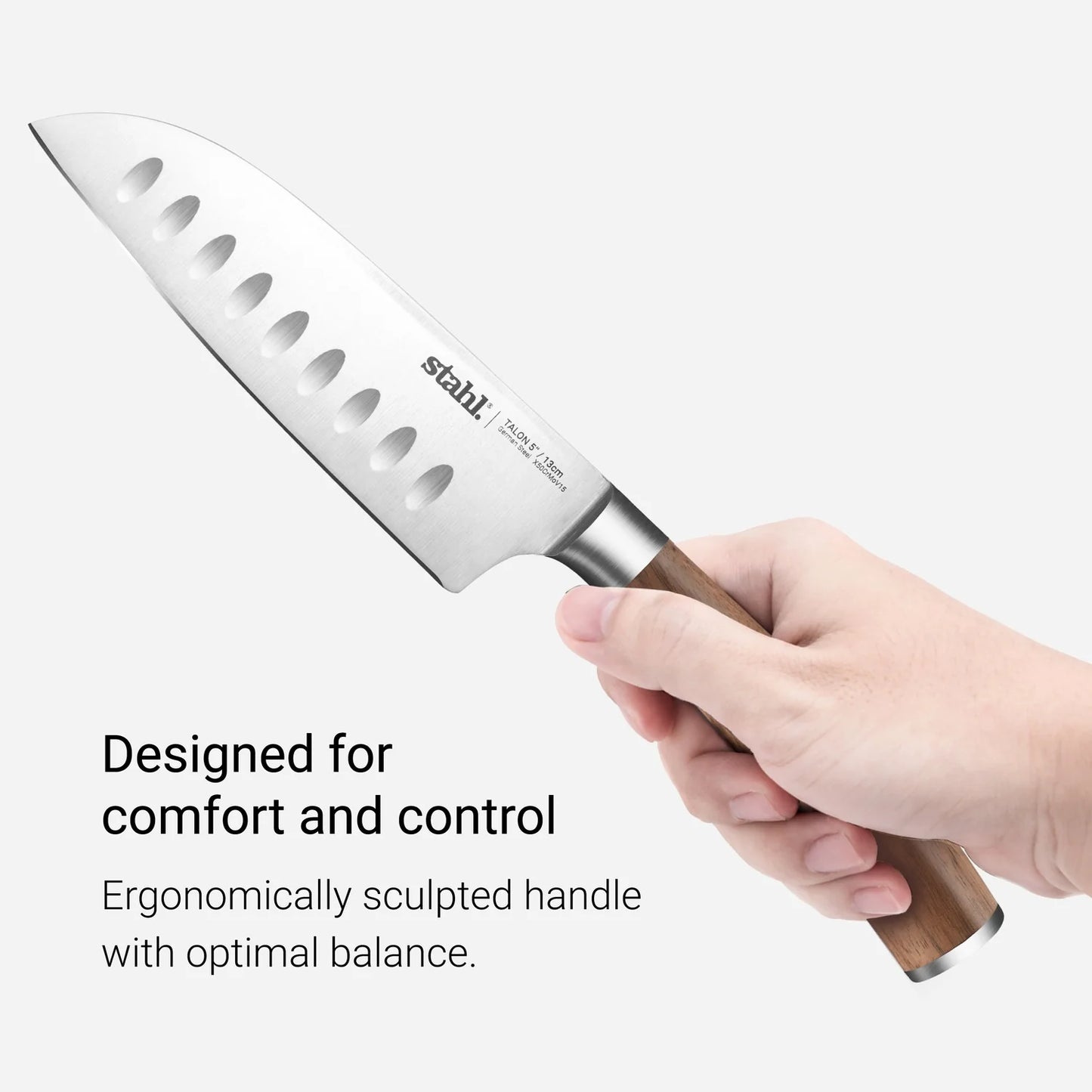 Stahl Stainless Steel Santoku Knife 13cm - Talon Series