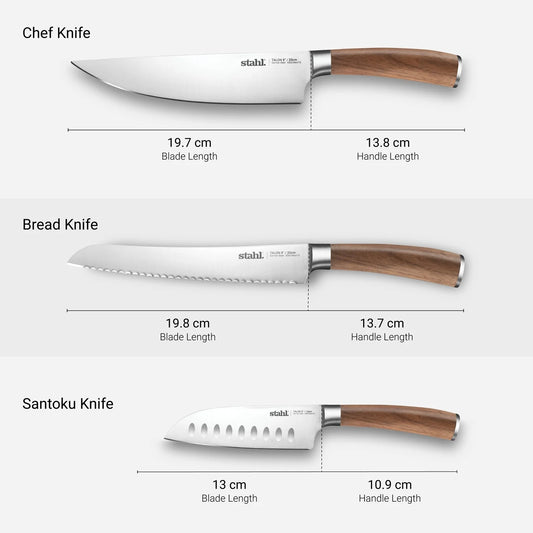 Stahl Talon Premium Knives 7pc Combo Saver (Including Knife Sharpener)