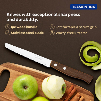 Tramontina Tradicional Fruit Knife 10.5cm Wooden