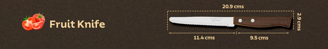 Tramontina Tradicional Fruit Knife 10.5cm Wooden