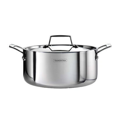 Tramontina Aeion Casserole with SS Lid (20, 24, 30cm) Tri-Ply Clad Stainless Steel