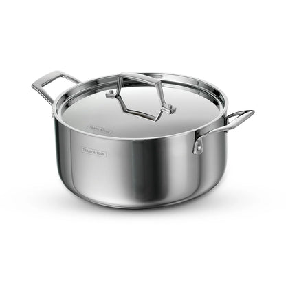 Tramontina Aeion Casserole with SS Lid (20, 24, 30cm) Tri-Ply Clad Stainless Steel