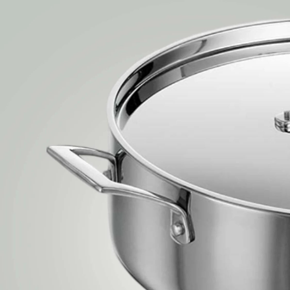 Tramontina Aeion Casserole with SS Lid (20, 24, 30cm) Tri-Ply Clad Stainless Steel