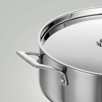 Tramontina Aeion Casserole with SS Lid (20, 24, 30cm) Tri-Ply Clad Stainless Steel