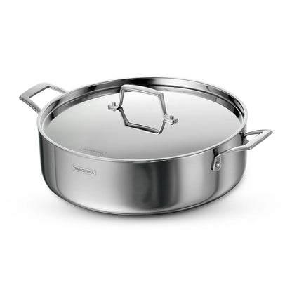 Tramontina Aeion Casserole with SS Lid (20, 24, 30cm) Tri-Ply Clad Stainless Steel