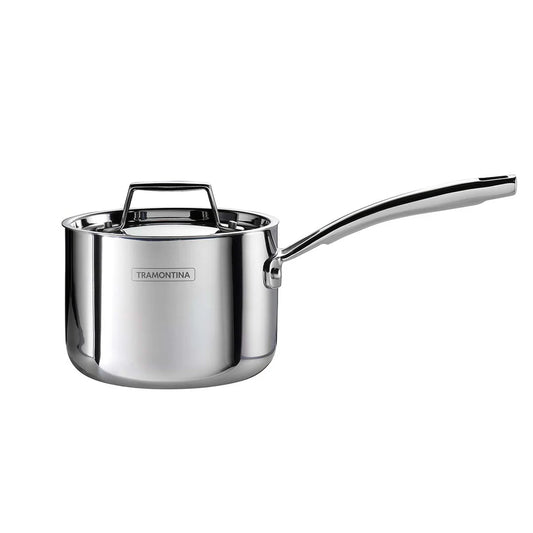 Tramontina Aeion Sauce Pan with SS Lid (14, 16, 18cm) Tri-Ply Clad Stainless Steel