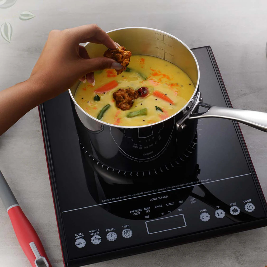 Tramontina Aeion Sauce Pan with SS Lid (14, 16, 18cm) Tri-Ply Clad Stainless Steel