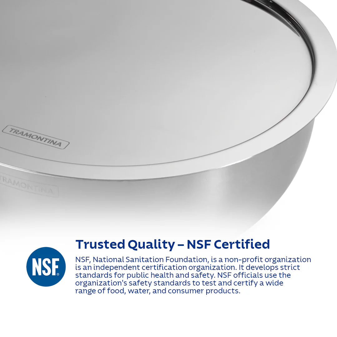 Tramontina Aeion Tasla with SS Lid (20, 22, 24, 26, 28cm) Tri-Ply Clad Stainless Steel