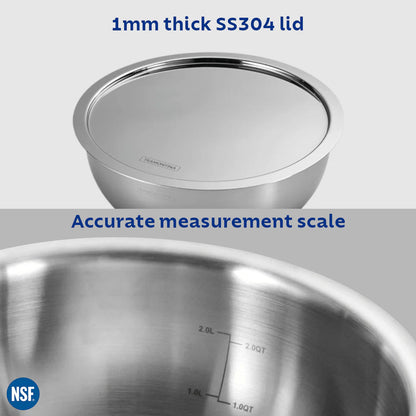 Tramontina Aeion Tasla with SS Lid (20, 22, 24, 26, 28cm) Tri-Ply Clad Stainless Steel