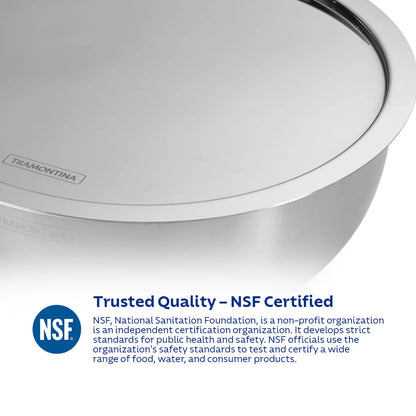 Tramontina Aeion Tasla with SS Lid (20, 22, 24, 26, 28cm) Tri-Ply Clad Stainless Steel