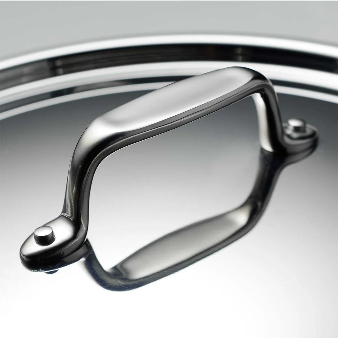 Tramontina Fusao Casserole with SS Lid (20, 24, 30cm)  Tri-Ply Clad Stainless Steel Ceramic Coated