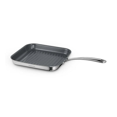 Tramontina Fusao Grill Pan (26cm)  Tri-Ply Clad Stainless Steel Ceramic Coated