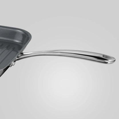 Tramontina Fusao Grill Pan (26cm)  Tri-Ply Clad Stainless Steel Ceramic Coated