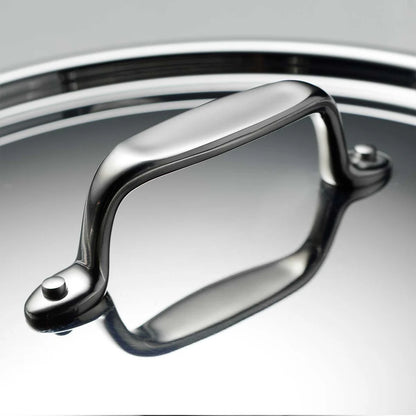 Tramontina Fusao Sauce Pan with SS Lid (16cm) Tri-Ply Clad Stainless Steel Ceramic Coated