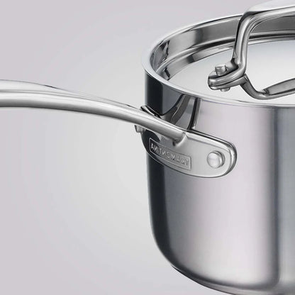 Tramontina Fusao Sauce Pan with SS Lid (16cm) Tri-Ply Clad Stainless Steel Ceramic Coated
