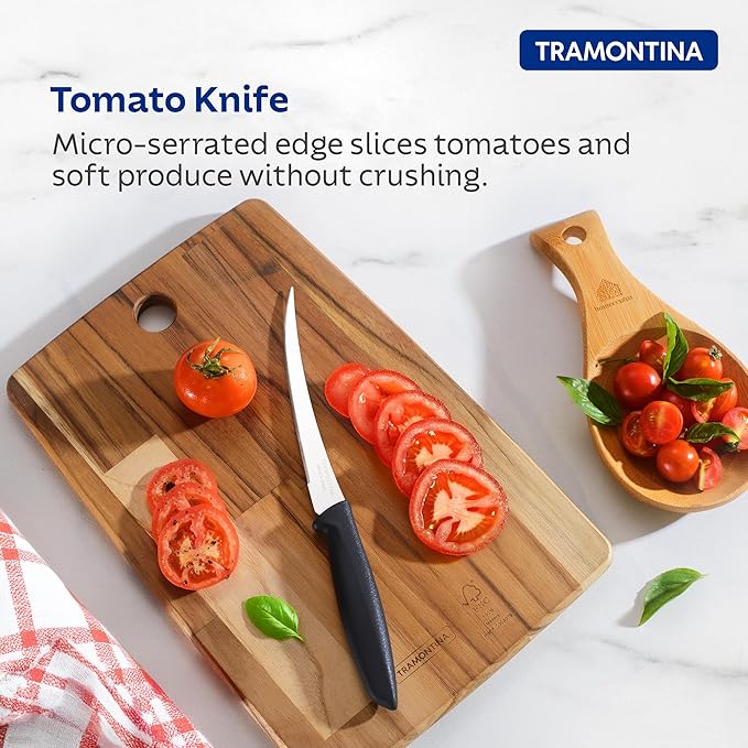 Tramontina Plenus Tomato Knife 12cm Black