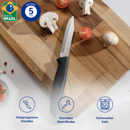 Tramontina Plenus Vegetable Knife 7cm Black