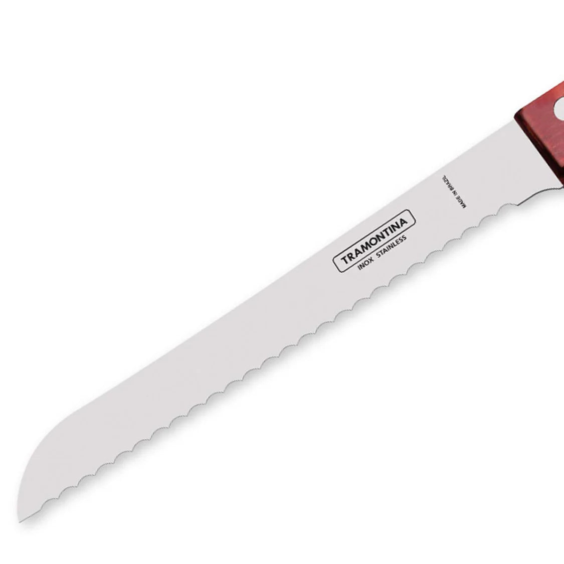 Tramontina Polywood Bread Knife 17cm Brown