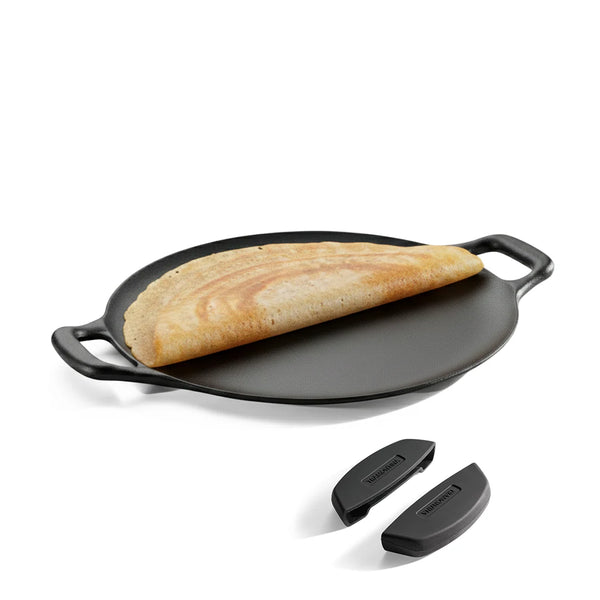 Tramontina Titanex Dosa Tawa - 2 sided Handles (30cm) Pre-Seasoned Cast Iron