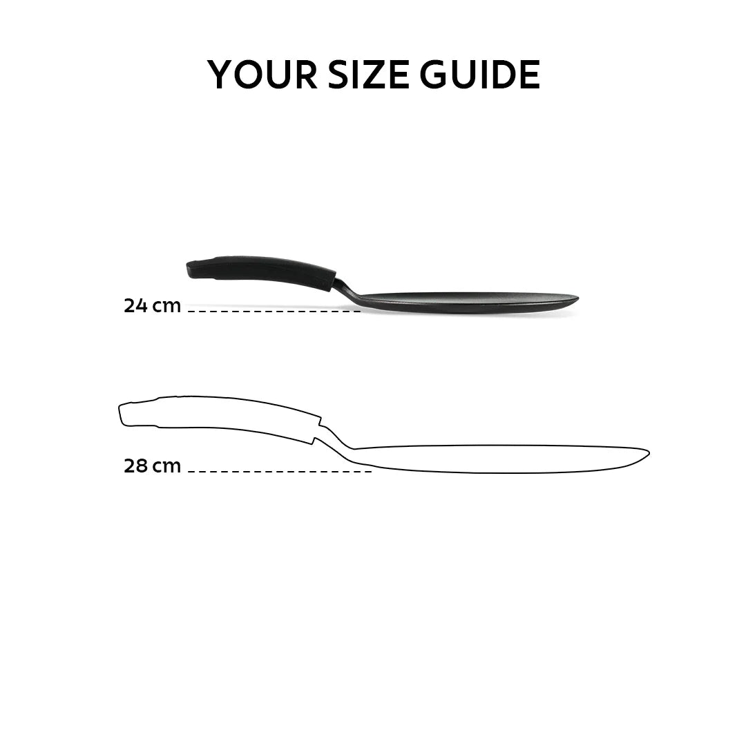 Tramontina Titanex Dosa Tawa (24, 28cm)  Pre-Seasoned Cast Iron