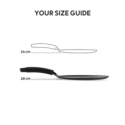 Tramontina Titanex Dosa Tawa (24, 28cm)  Pre-Seasoned Cast Iron