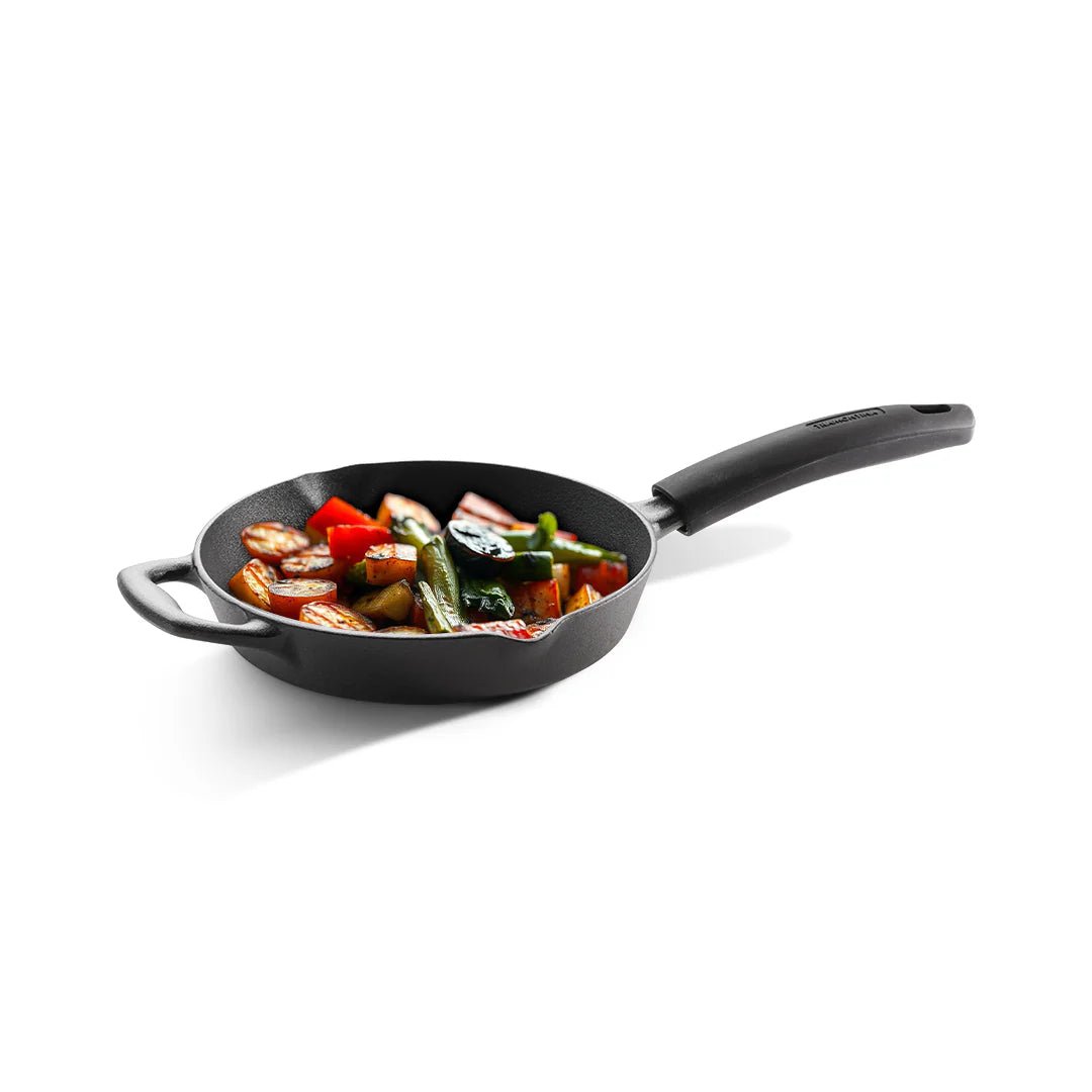 Tramontina Titanex Fry Pan (20, 22, 24cm) Pre-Seasoned Cast Iron