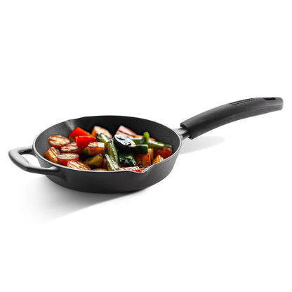 Tramontina Titanex Fry Pan (20, 22, 24cm) Pre-Seasoned Cast Iron