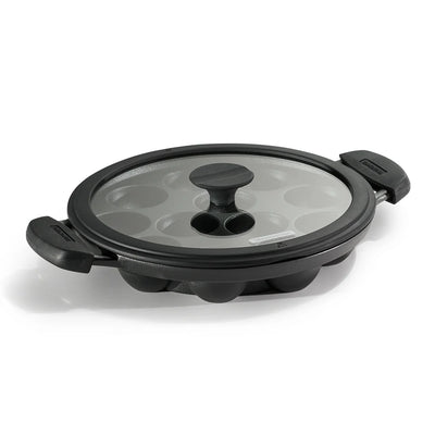 Tramontina Titanex Paniyarrakal with Glass Lid (20, 26cm)  Pre-Seasoned Cast Iron