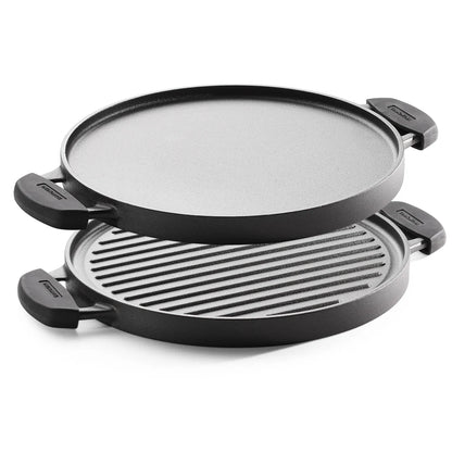 Tramontina Titanex Reversible Grill / Tawa (30cm) Pre-Seasoned Cast Iron
