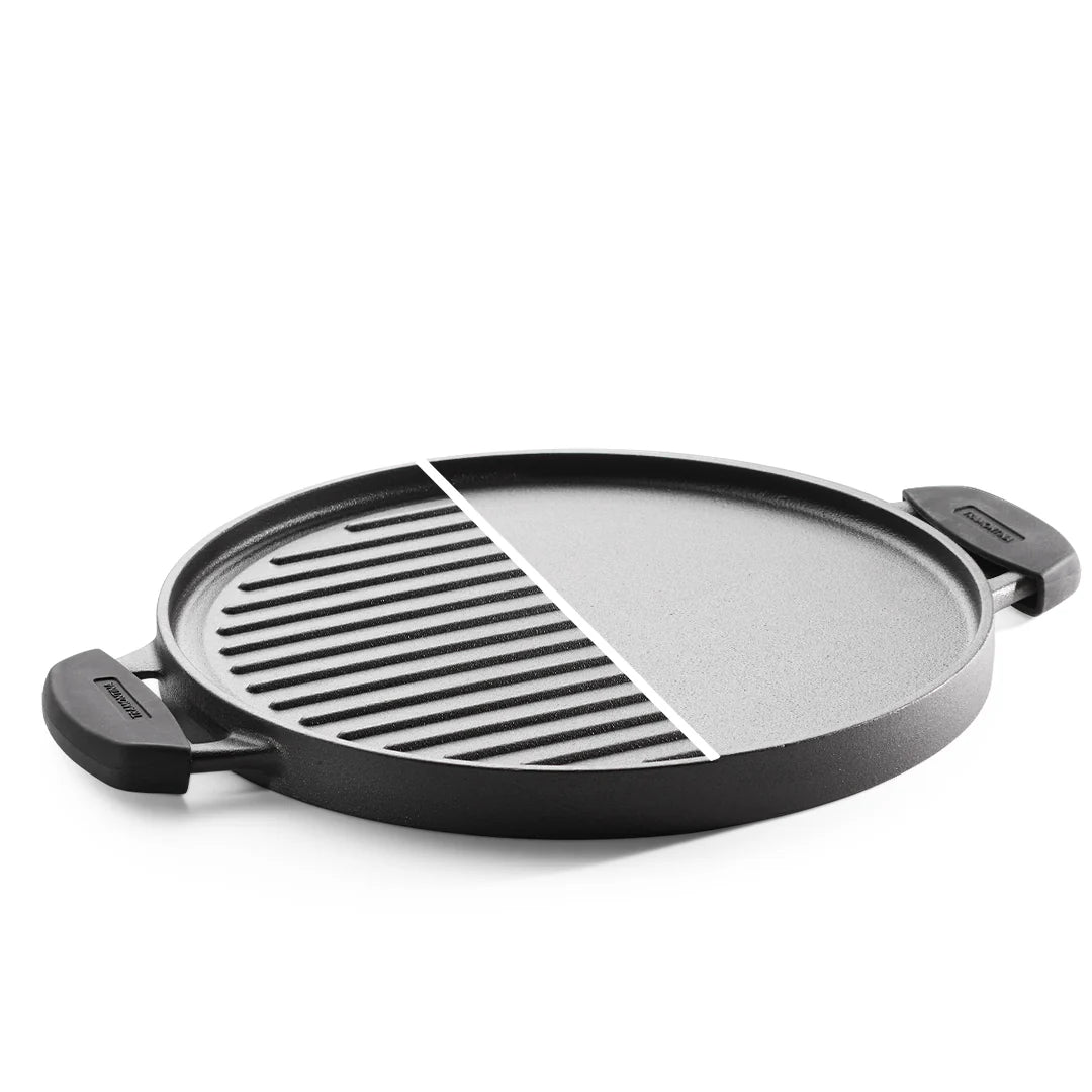 Tramontina Titanex Reversible Grill / Tawa (30cm) Pre-Seasoned Cast Iron