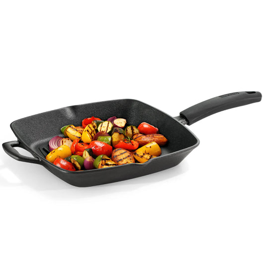 Tramontina Titanex Square Grill (27cm)  Pre-Seasoned Cast Iron