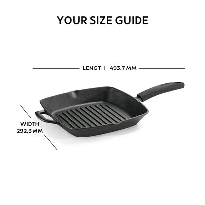 Tramontina Titanex Square Grill (27cm)  Pre-Seasoned Cast Iron